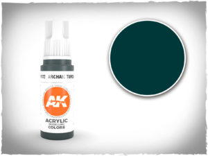 AK acrylic colors 3rd gen - AK11172 - Archaic Turquoise