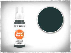 AK acrylic colors 3rd gen - AK11173 - Ocean Blue
