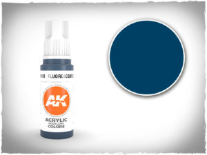AK acrylic colors 3rd gen - AK11178 - Fluorescent Blue