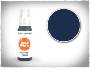 AK acrylic colors 3rd gen - AK11181 - Dark Blue