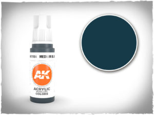 AK acrylic colors 3rd gen - AK11184 - Medium Blue