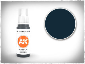 AK acrylic colors 3rd gen - AK11186 - Light Prussian Blue