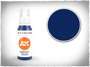 AK acrylic colors 3rd gen - AK11214 - Clear Blue