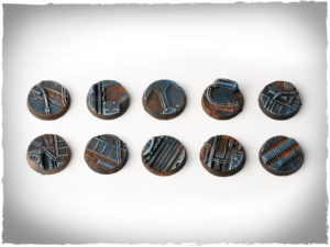 Battle ready bases - Spaceship Corridor, 25 mm, round, x10