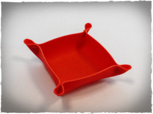 Foldable silicone bowls for tokens, set of 5 pcs, red
