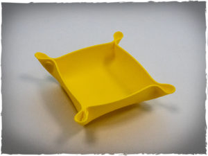 Foldable silicone bowls for tokens, set of 5 pcs, yellow