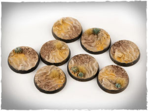 Battle ready bases - Deserts of Maahl, 32 mm, round, x8
