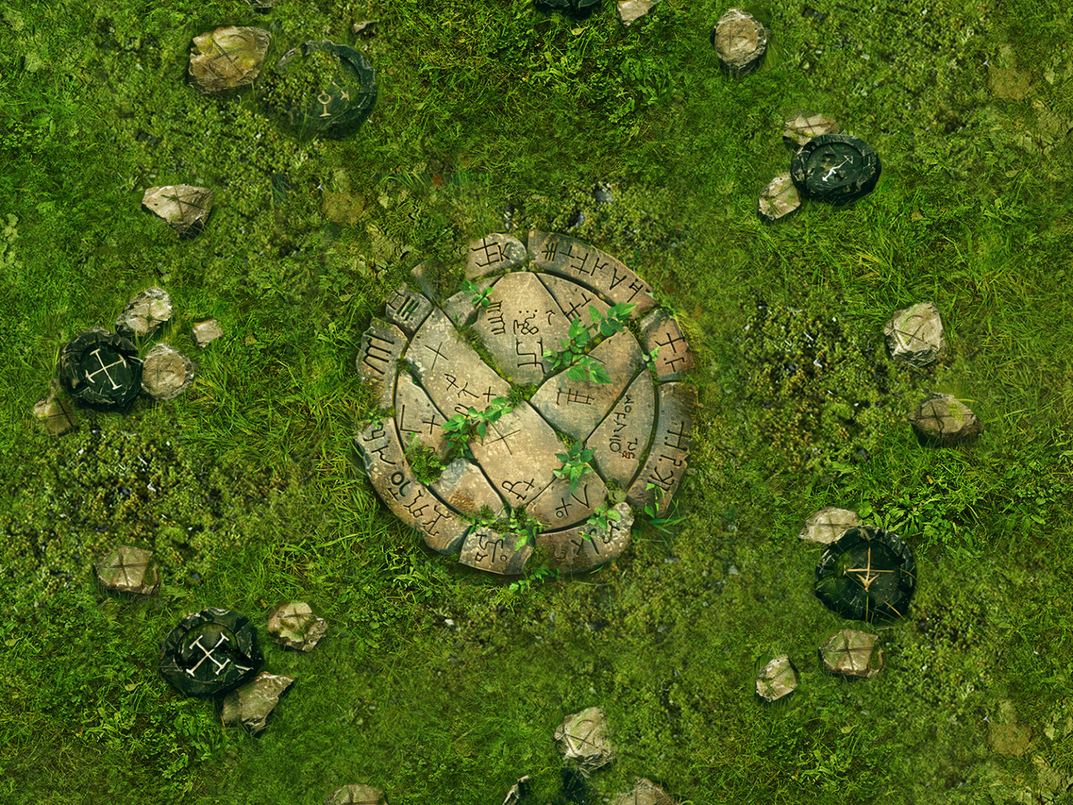 Warhammer AoS Objective Markers Grass DeepCut Studio warhammer-aos-objective-markers-grass-deepcut-studio