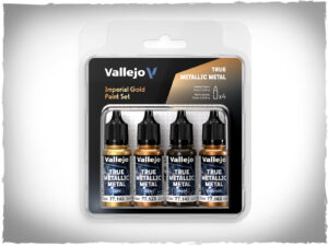 Vallejo True Metallic Metal - Imperial Gold paint set