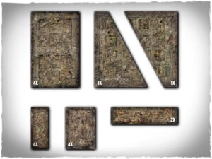 Warhammer 40k 11th ed Terrain Areas Footprints - Gothic Wasteland