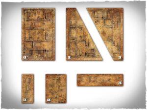 Warhammer 40k 11th ed Terrain Areas Footprints - Badlands