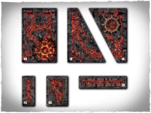 Warhammer 40k 11th ed Terrain Areas Footprints - Chaos