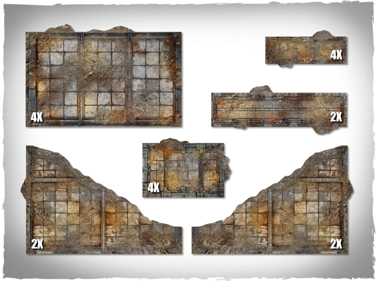 warhammer 40k wh40k terrain area footprints set sector imperialis