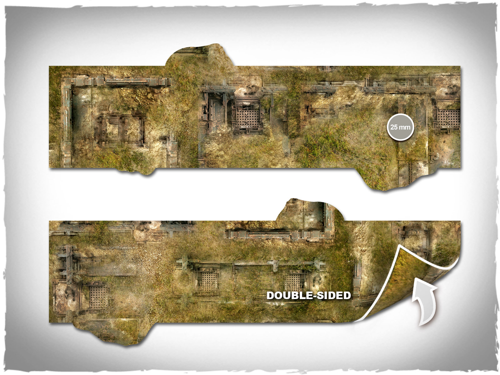 warhammer wh40k terrain footprints double sided mousepad neoprene grasslands 5