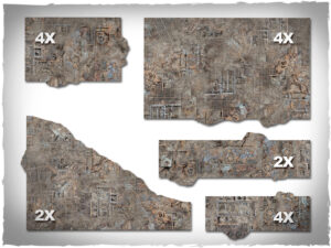 Warhammer 40k 11th ed Double-sided Terrain Footprints v2 - Orcs