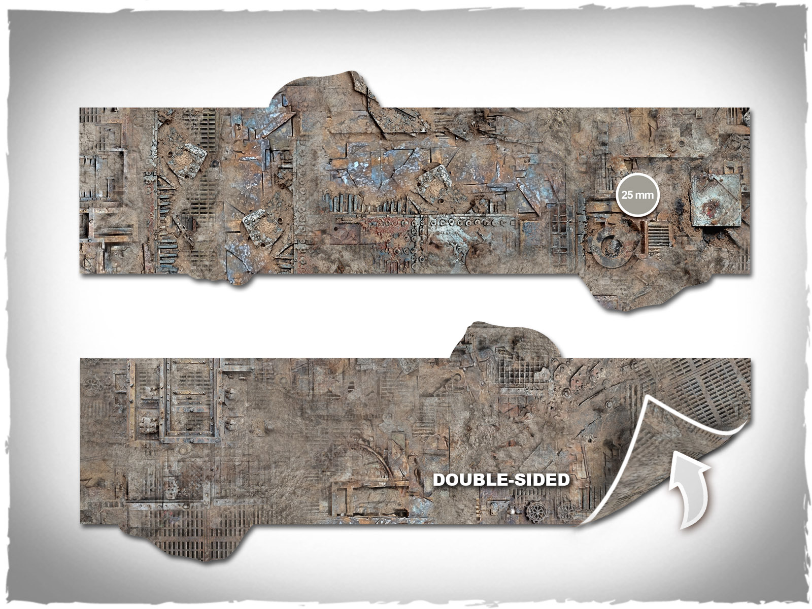 warhammer wh40k terrain footprints double sided mousepad neoprene orcs 5