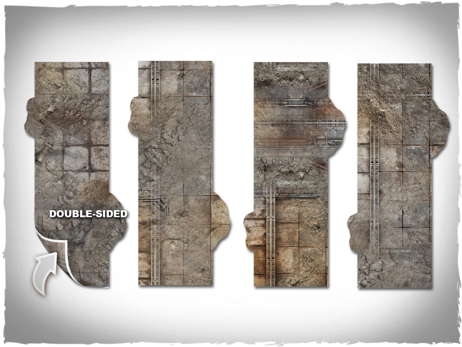warhammer wh40k terrain footprints double sided mousepad neoprene sector imperialis 4